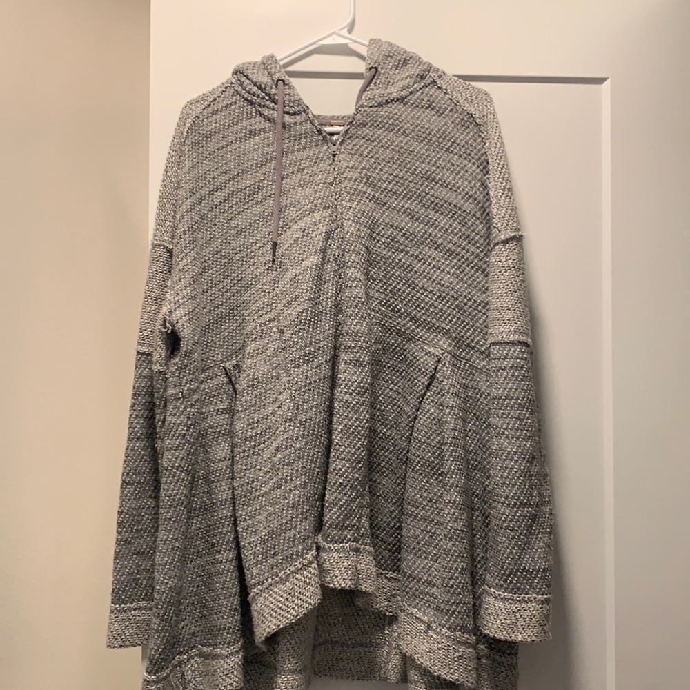 Free People - Flowy zip up hoodie